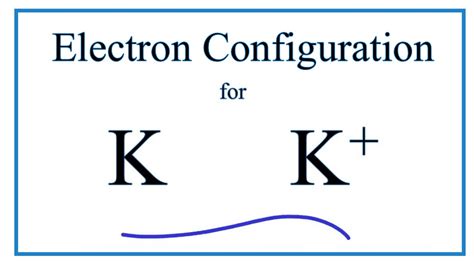 K+ Electron Configuration (Potassium Ion) .